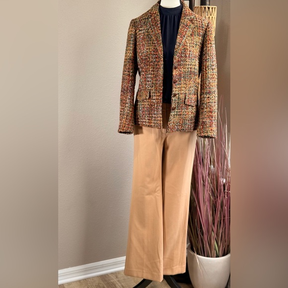 Ann Taylor Tan Women's Trouser Pants Size 0 Petite - Picture 1 of 6